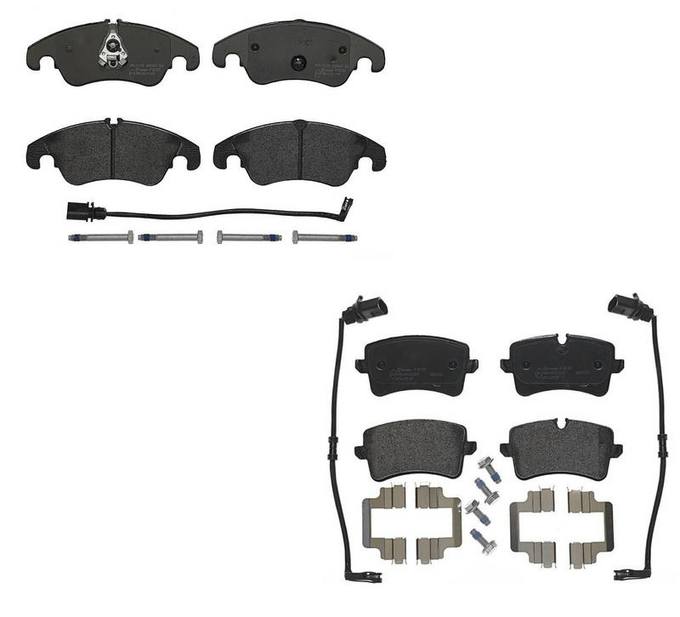 Audi Brembo Brake Kit - Pads Front and Rear (Low-Met) 8R0698151A - Brembo 1631750KIT